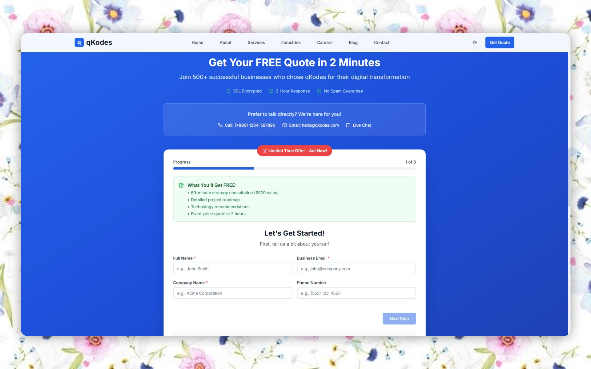 qKodes Mobile Responsive Design